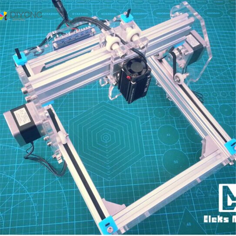 Benbox 445 нм 2500 мвт 2 5 Вт DIY мини лазерная гравировка грабадо резки печать 17X22 см