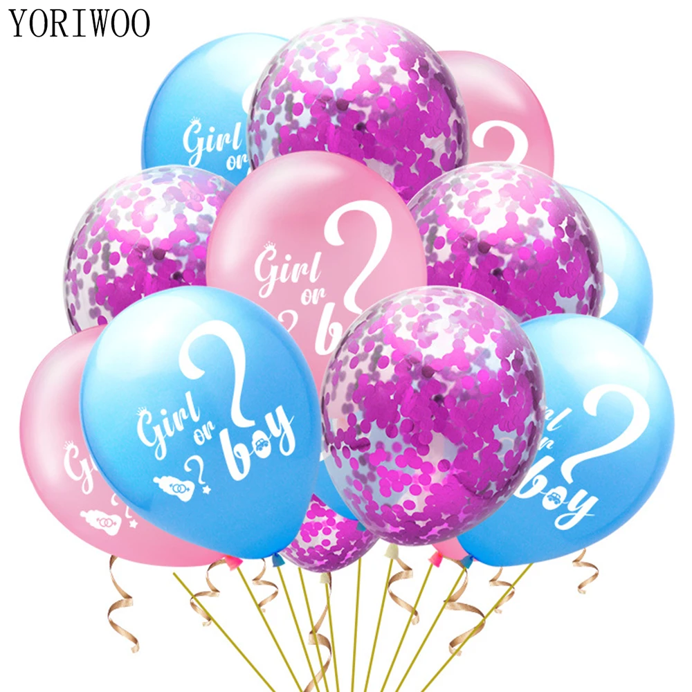Doriwoo Oh Baby Shower мальчик или девочка конфетти для воздушного шара латексные