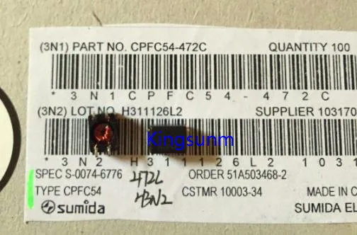 

Free shipping 10pcs CPFC54-472C SUMIDA 1; 1 4.7uhX2