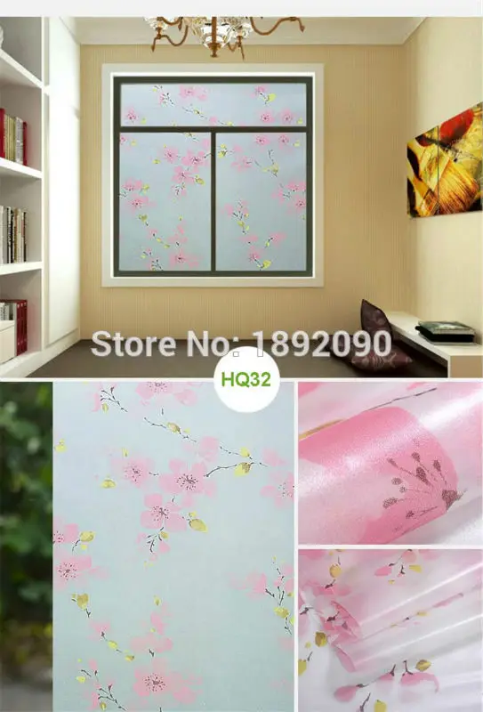 60*200 см витражные непрозрачные тисненые матовые оконные пленки теплопередающие