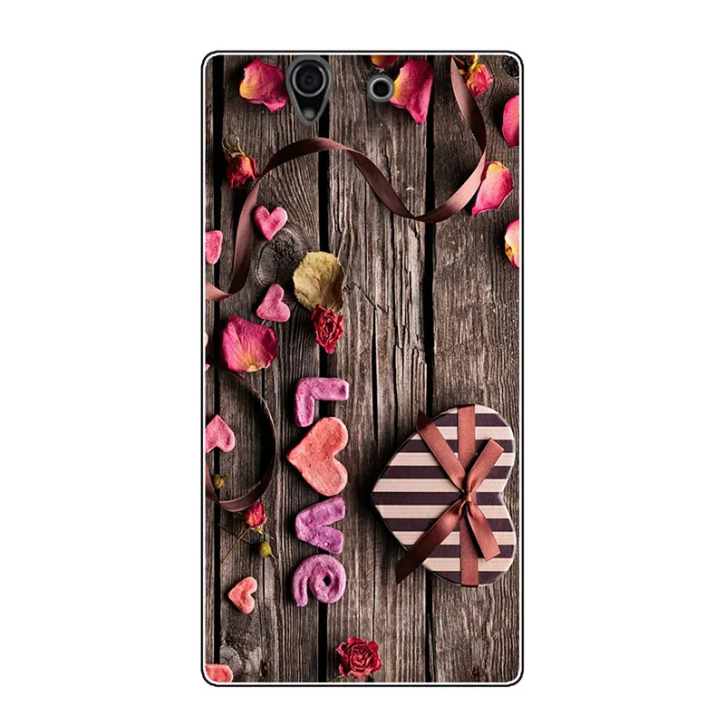 ZX38 Мягкие чехлы для телефонов из ТПУ для sony Xperia Z L36h C6602 5,0 дюймов C6603 L36i Чехлы Nutella Фламинго Сова тетрис Сумки Чехол бампер - Цвет: ZX38