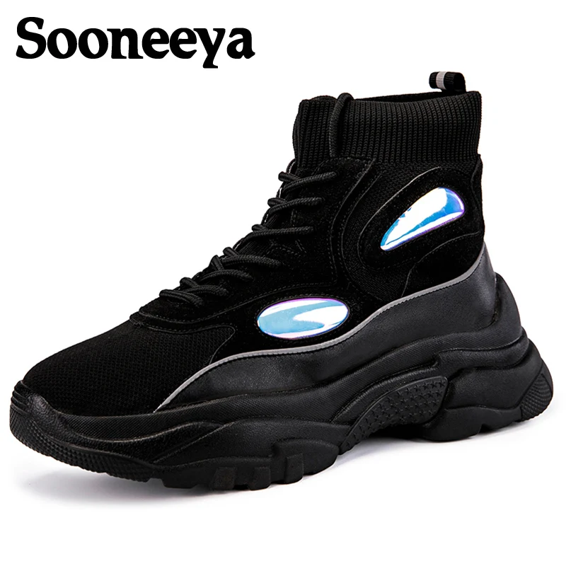 Женские кроссовки для бега Sooneeya высокие на платформе 6 см увеличивающие рост 2019 |