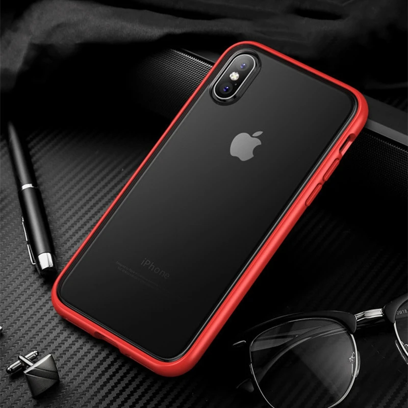 for iPhone Xs 5.8 inch Case Max 6.5 Luxury Ultra Thin Slim Matte Semi-Transparent Full Protect Cover Xr |