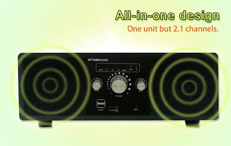 TP-WIRELESS WSD16 МИНИ 2,1 CH домашний кинотеатр Многофункциональный все-в-одном 2,1 CH Bluetooth Hi-Fi динамик