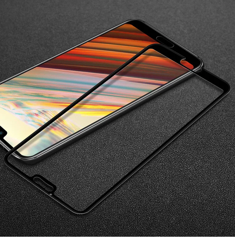 Черный Huawei Honor 10 защитная пленка IMAK с полным покрытием для huawei Honor 10 Lite закаленное стекло Honor10 Lite стекло COL-L29 HRY LX2 - Цвет: Черный