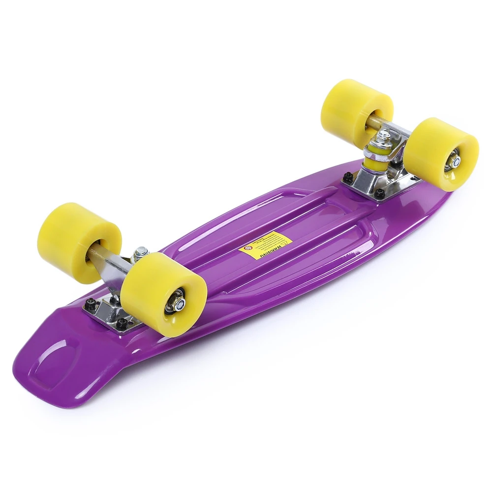 5 цветов 22 дюйма длинный скейт доска мини Крузер скейтборд четырехколесный