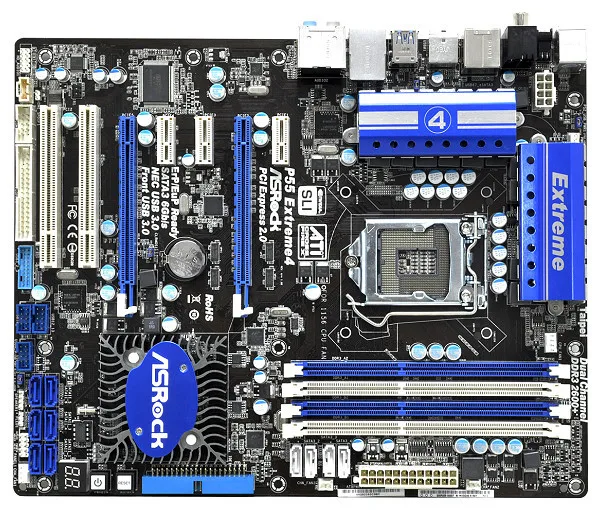 ASRock P67 extreme 4 LGA1155 DDR3 32 Гб USB3.0 SATA3.0 ATX материнская плата используется 90% новый| |