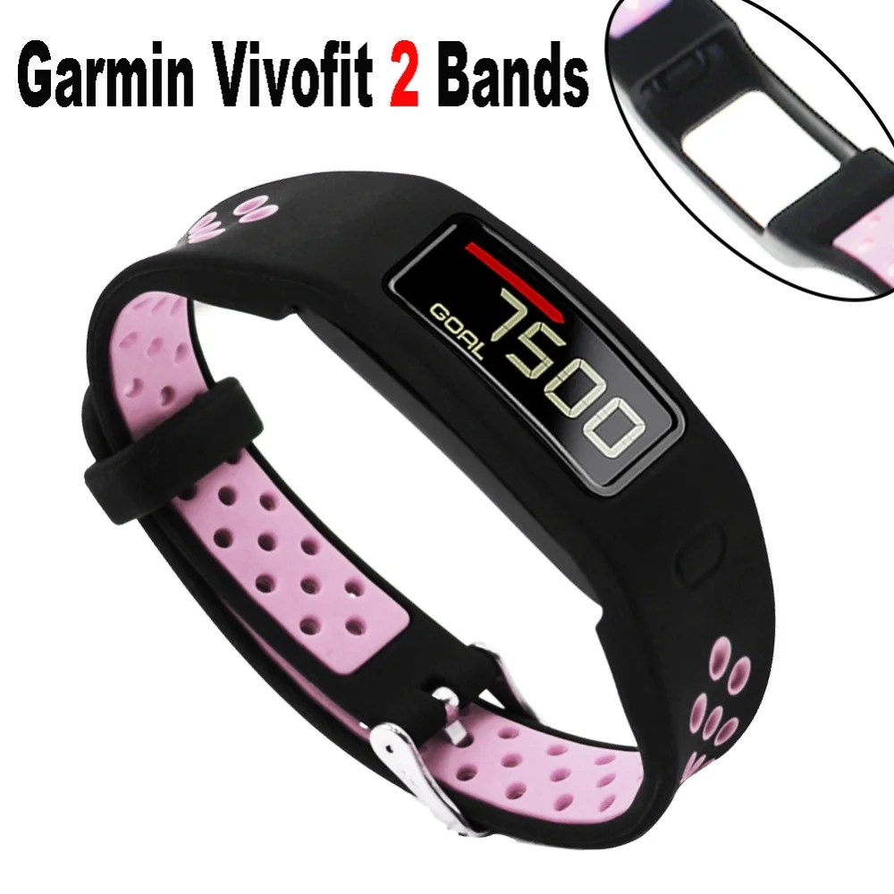 Силиконовый сменный ремешок для наручных часов FIFATA Garmin Vivofit 2 Band цветной браслет