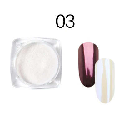 RON5082-03 ROSALIND красочный зеркальный акриловый порошок блеск для ногтей зеркальный порошковый хромированный пигмент украшения для гель-лака для ногтей - Цвет: RON5082-03