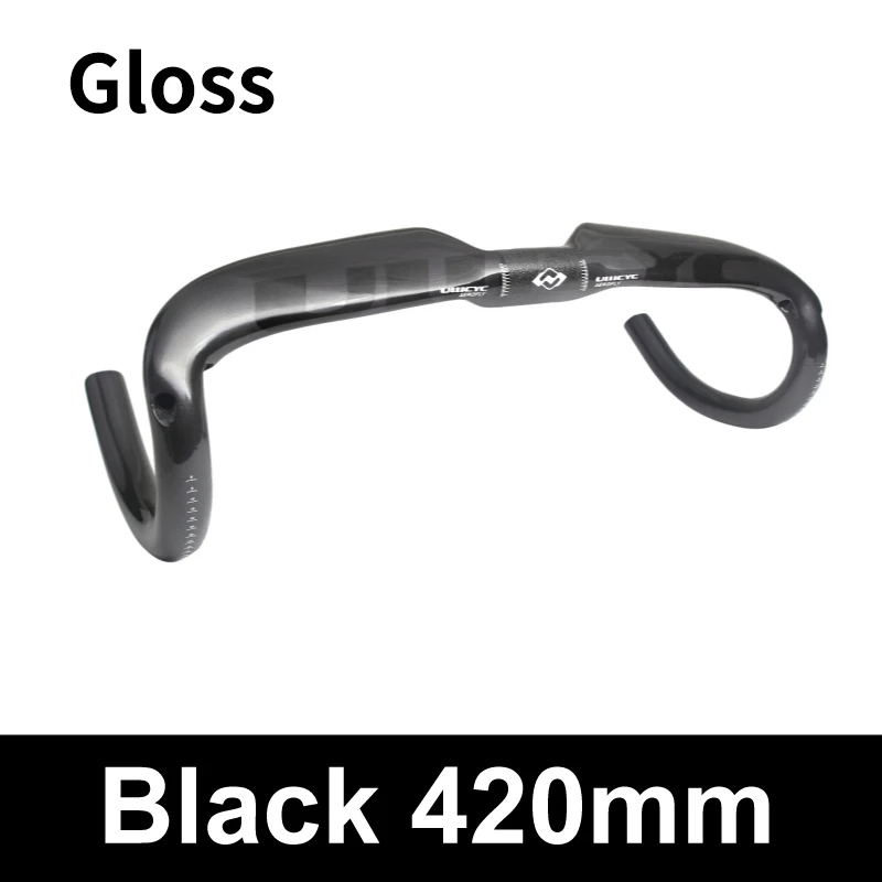 Ullicyc 420mm-gloss ULLICYC дорожный велосипедный гоночный матовый/глянец полностью углеродный руль Внутренний кабель углеродное волокно для велосипеда, руль 31,8*400/420/440 мм WB240 - Цвет: Ullicyc 420mm-gloss