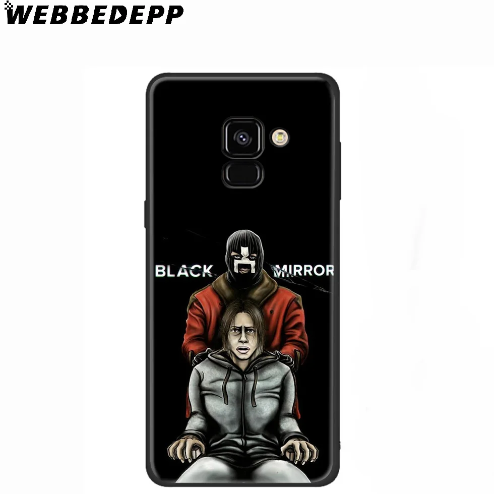 WEBBEDEPP черный зеркальный ТВ-шоу силиконовый чехол для Samsung Galaxy A3 A5 A6 A7 A8 A9 A10 A20 A30 A40 A50