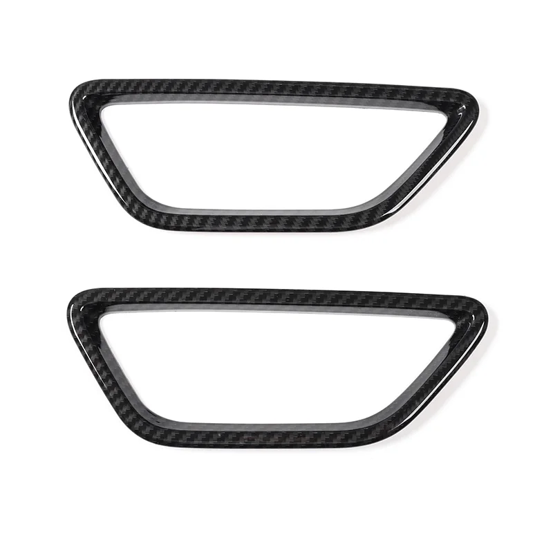 Seat adjust trim SHINEKA Автомобильный интерьер литье ABS углеродного волокна стиль крышка для Ford Mustang стайлинга автомобилей - Название цвета: Seat adjust trim