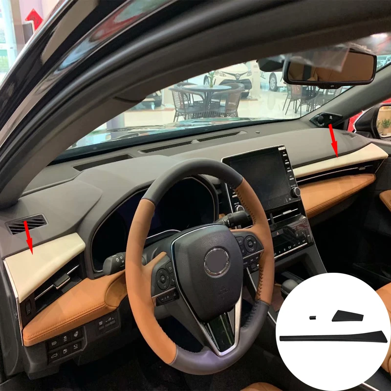 ABS карбоновая рамка управления рельефная Накладка для отделки Toyota Avalon XX50 2019