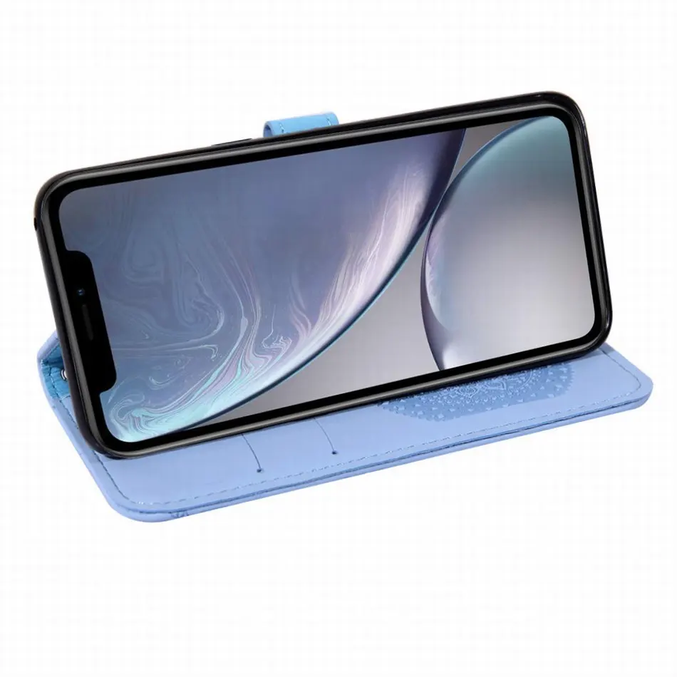 Высококачественный флип-чехол для телефона apple iPhone Xr XS X 11 Pro Max 6S 7 8 Plus, слот для карт, чехол, однотонный кошелек E22F