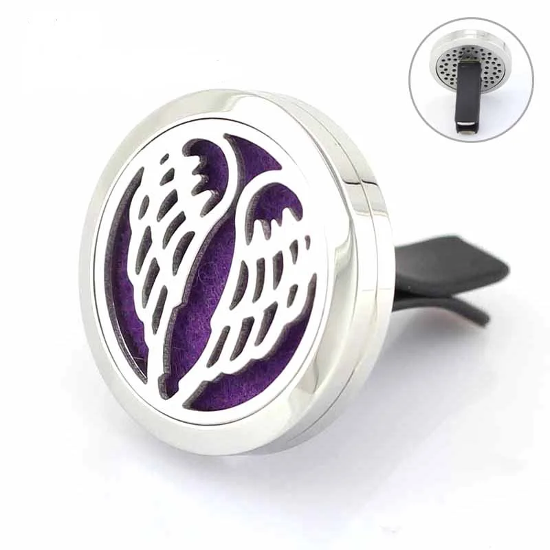 30 мм Магнитные крылья Посеребренные Круглые автомобильные диффузоры из