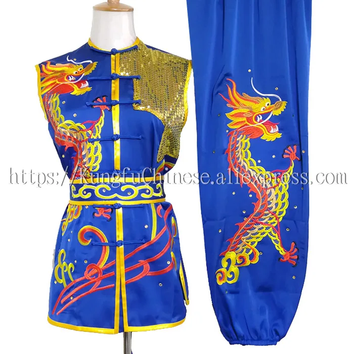 Китайская одежда кунг-фу униформа для боевых искусств костюм таолу Наньцюань