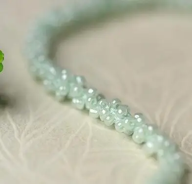 Light green 0,5 см широкая Роскошная вышитая Цветочная бусина кружевная ткань отделка Лента Сделай Сам швейная аппликация воротник шнур свадебное платье Гипюр Декор - Цвет: Light green