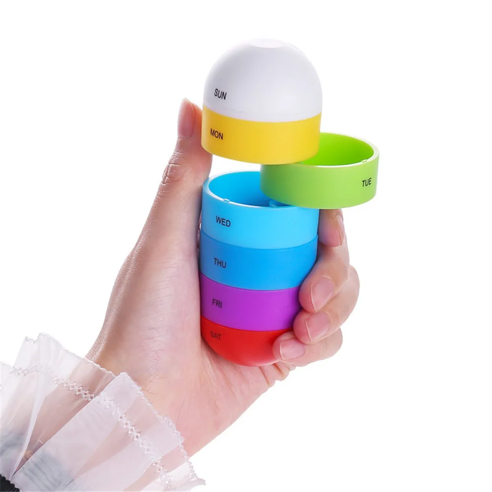LurakaStorage BoxPortable Weekly Pill Organizer Travel Storage Box чехол дропшиппинг 19Mar 7 | Дом и сад