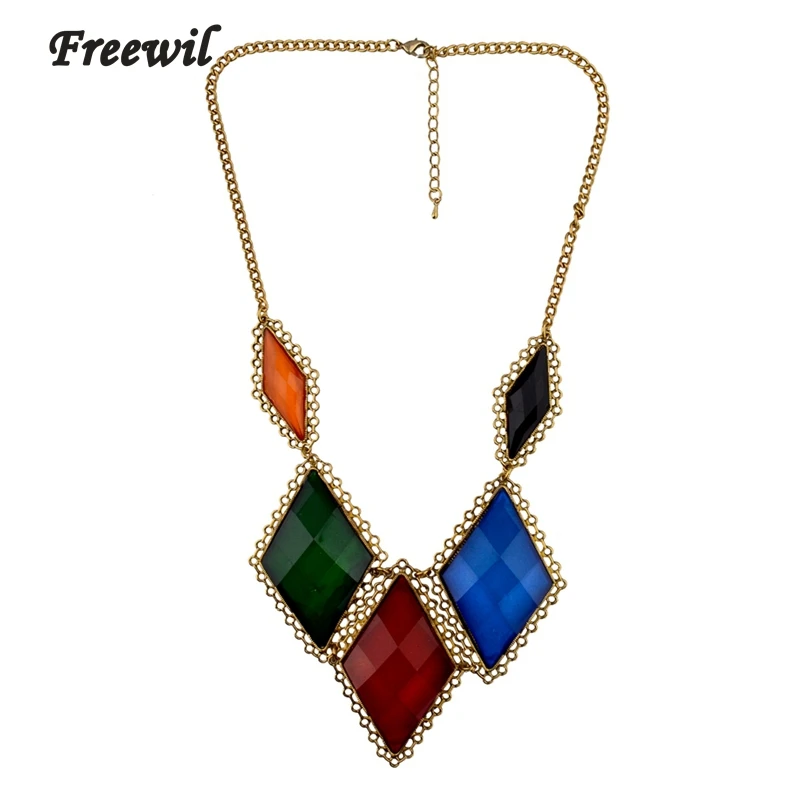 

Low Vintage Statement Pendant Gold Necklace Designs Unique Long Chains Crystal Charm Necklace Women Jewelry SNE140190
