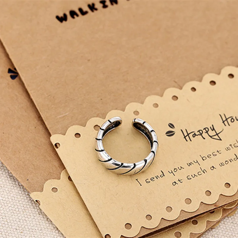 Anel Masculino Anillos 925 кольца из стерлингового серебра для линий дизайн винтажная тайская бижутерия Открытое кольцо для влюбленных лучший подарок