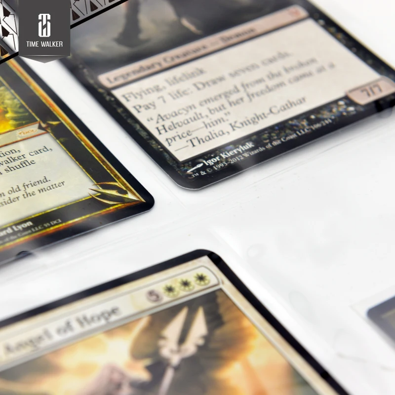 20 шт., 4 кармана, 11 отверстий, большой размер, настольные игровые карты, page commander EDH, держатель для карт, для магической коллекции, страницы для карт