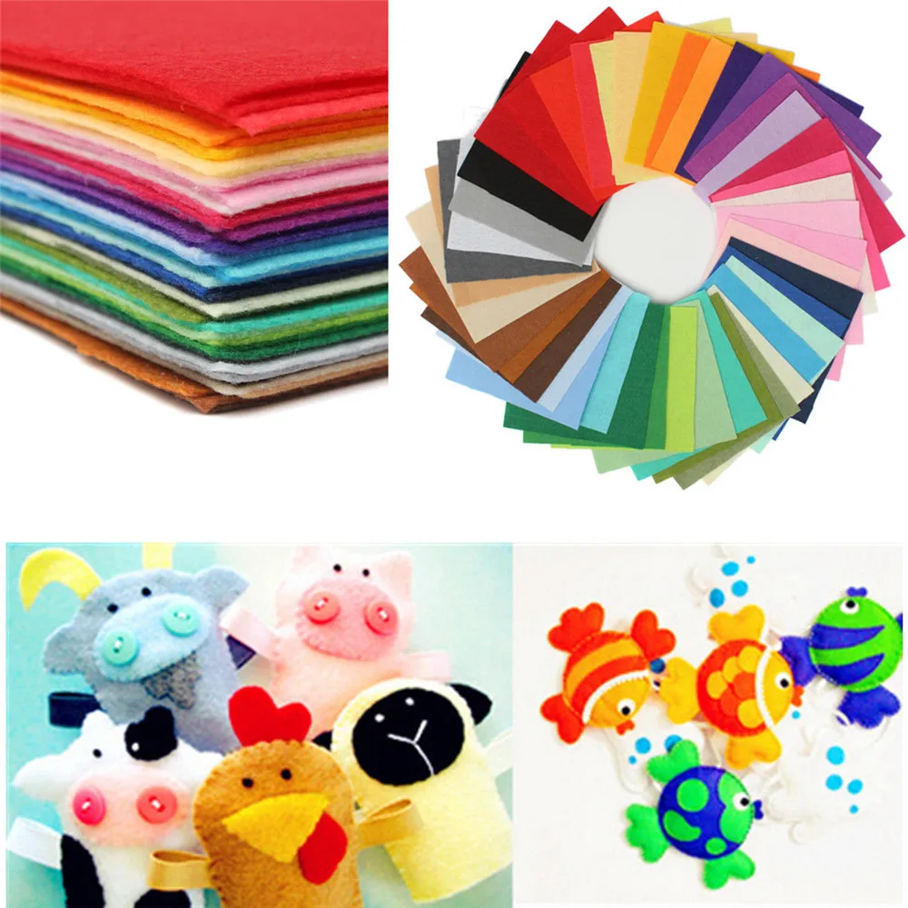 10 * мягкие листы из нетканого войлока толстые детские волокна сделай сам ассорти