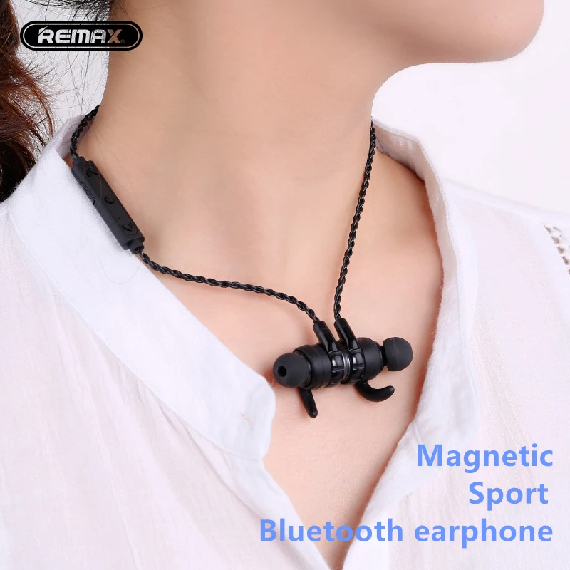 Магнитные Bluetooth наушники Remax спортивные высокоточные стереонаушники Музыкальный