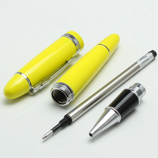 JINHAO 159 привлекательное высокое качество желтая бочка и серебряный зажим шариковая ручка Бизнес& школьные принадлежности