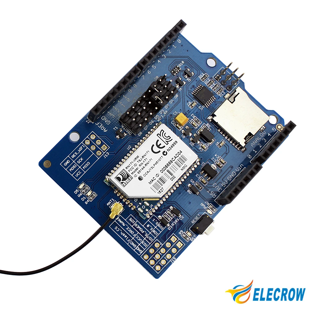 Elecrow RN171 WIFI Shield for Arduino UNO R3 Mega Expansion Board Module Wireless Network DIY Smart Home | Электронные