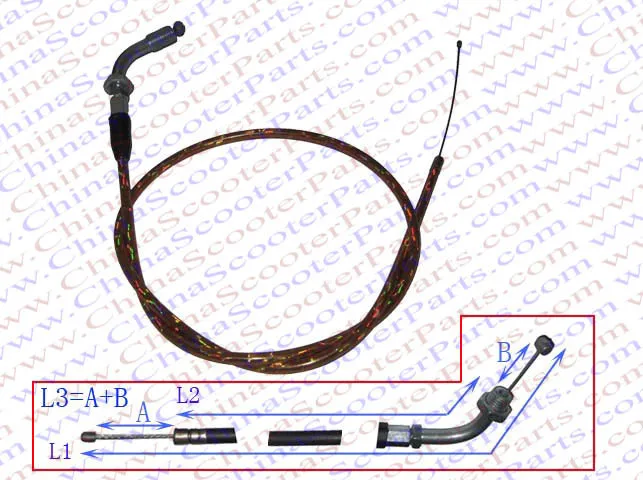 105 см 41 3 дюйма золотистый изогнутый трос дроссельной заслонки куб. См запчасти