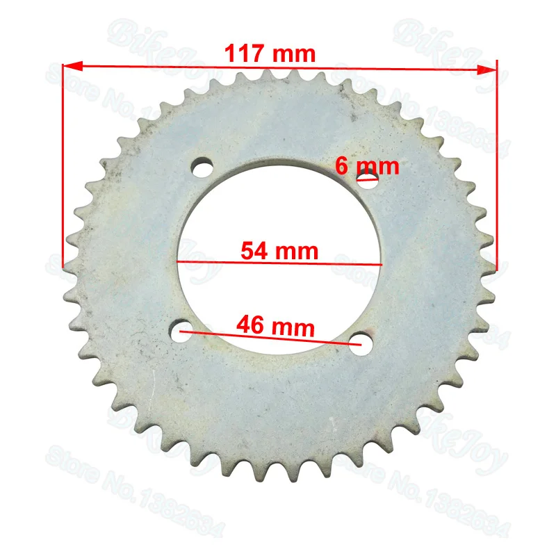 Rear Sprocket T8F 44 Tooth 54mm 43cc 49cc Goped Scooters Gas Petrol 2 Stroke Engine Pocket Mini Bike ATV Quad Dirt Parts | Автомобили и