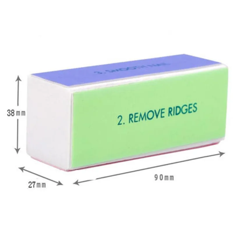 ROSALIND 6 Pieces/lot Nail Gel Art File Durable Buffing Grit Sand Block For Manicure Natural Sponges Buffers | Красота и здоровье