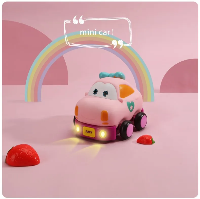 mini car Beiens Новые Детские Электрический мультфильм 40 м Дистанционное Управление автомобиль с музыкой для малышей и детей постарше мини игрушечные машинки rc подарки на Рождество и день рождения - Цвет: mini car