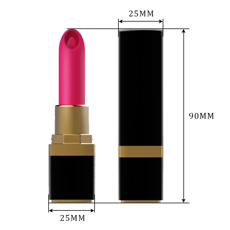 Перезаряжаемая USB Помада Man Nuo вибратор язык лизание Стимулятор клитора