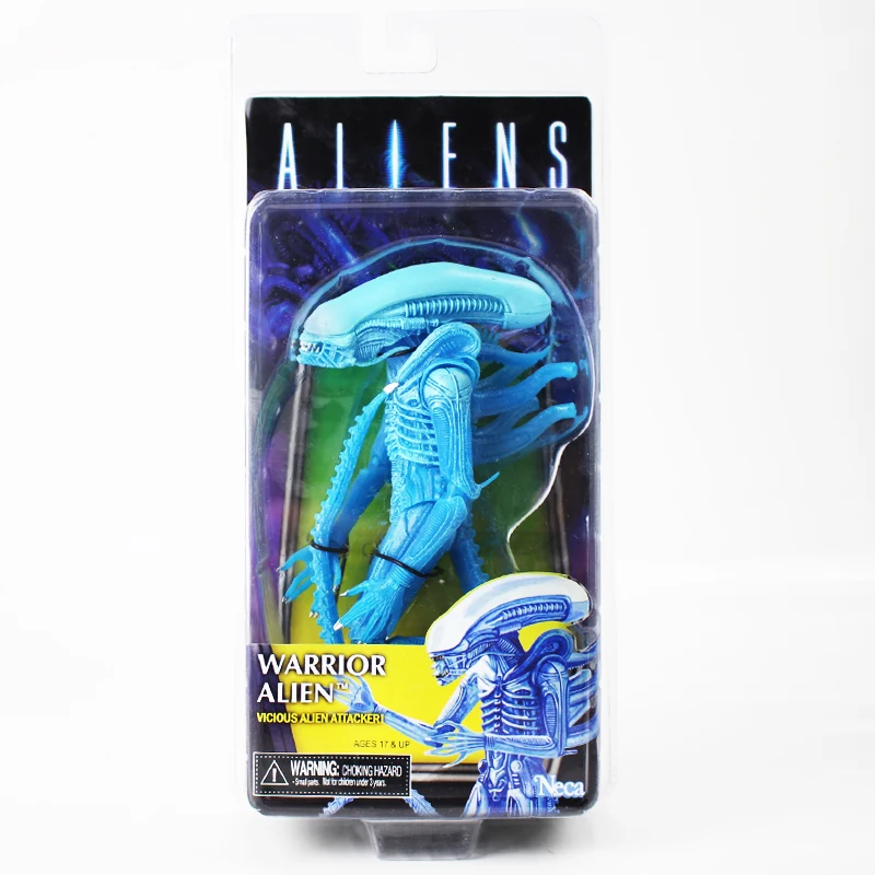 20 см Aliens Warrior Vicious Alien Attacker экшн фигурка классический Kenner полупрозрачный синий 2017