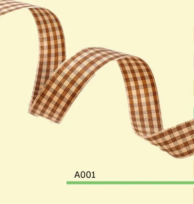 

100yards/roll 1.5 Inch(38mm) Grown Check Ribbons Wholesale