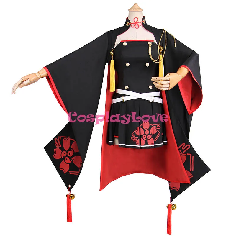 Game Azur Lane Haruna Cospaly Costume Black Dress CosplayLove For Halloween Christmas Party | Тематическая одежда и