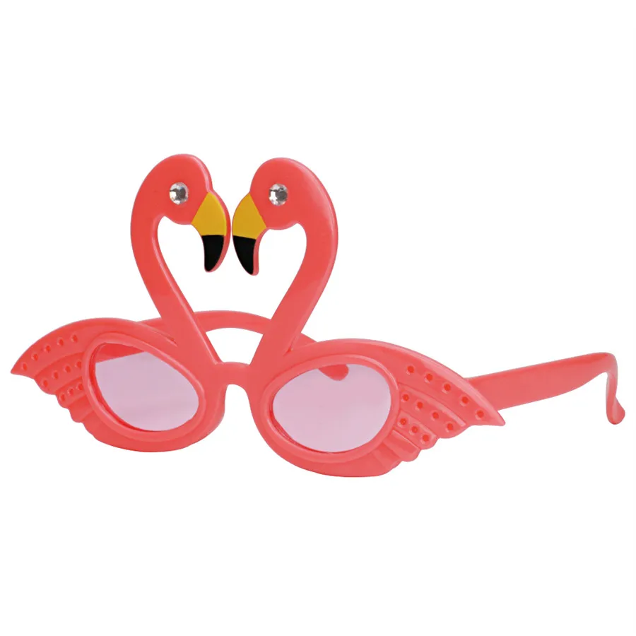flamingo Забавные вечерние солнцезащитные очки Luau, Гавайские очки, тропические Необычные наряды для летней вечеринки, Декорации для фотосессии - Цвет: flamingo