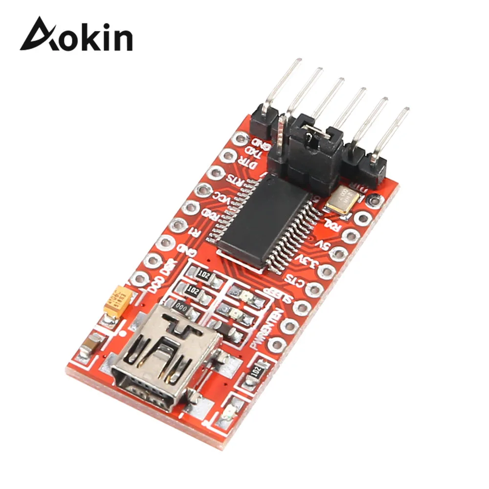 Последовательный модуль адаптера FT232RL FTDI USB 3 В 5 в TTL для мини-порта Arduino хорошего