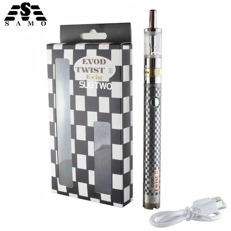 Электронная сигарета evod twist III стартовый набор с двойной катушкой атомайзер M16 1600