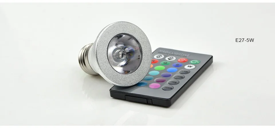 3 Вт 5 Вт 7 Вт 10 Вт RGB декоративный светодиодный ночник E27 E14 GU10 110 В 220 В светодиодный светильник с 24-клавишным пультом дистанционного управления цветной Домашний Светильник ing