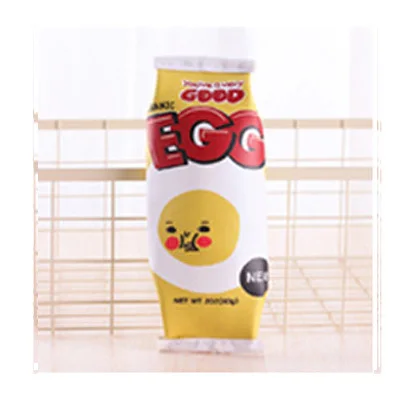 Egg Молоко конфеты Макаруны попкорн форма торта милый кавайный пенал на молнии пенал офисные и школьные принадлежности подарок для детей - Цвет: Egg