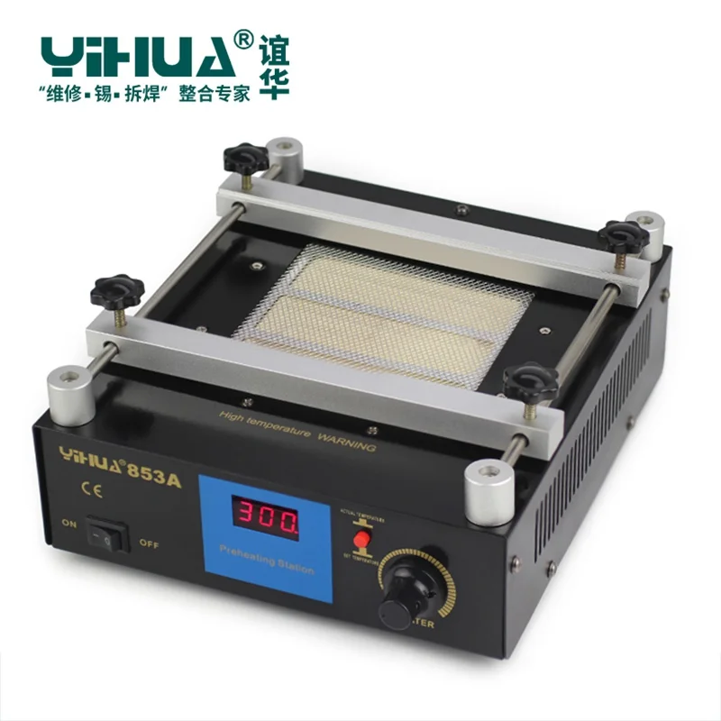 YIHUA 853A 220V 50HZ цифровая паяльная станция высокой мощности ESD BGA PCB Распайка ИК