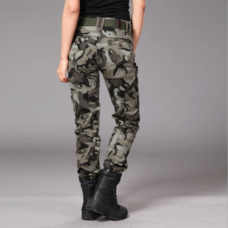 

ZYQS Outdoor Army Fans Long Trousers Women Camouflage Cotton Military Uniform Canvas Straight Tube Training Wholesale
