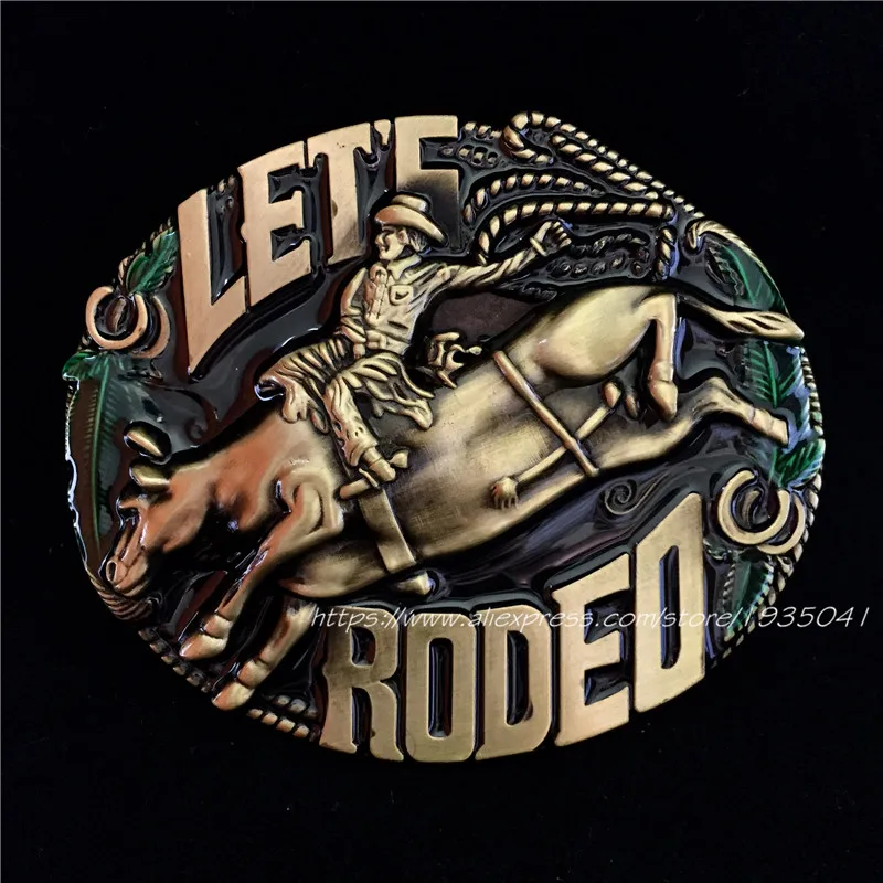 Розничная ковбой бык пряжки ремня классический Rodeo металлические для 4 см широкий