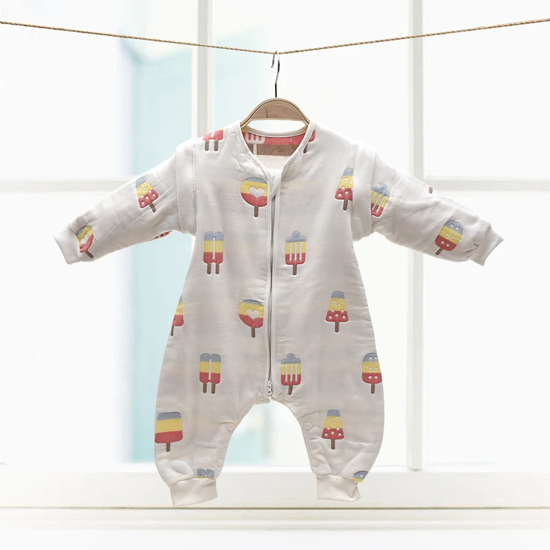 Съемный рукав детское одеяло слиперы с длинными рукавами милые виды 100% хлопок 6