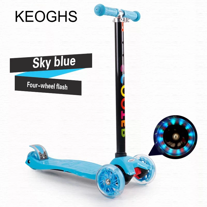 Детский самокат для маленьких детей из PU искусственной кожи с 4 колесами Fashing