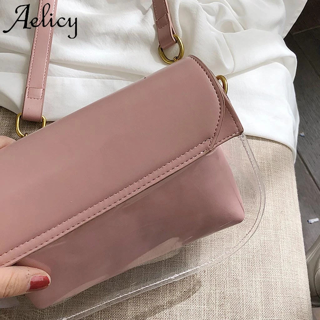 Aelicy женская модная сумка через плечо однотонная мессенджер Повседневная простая