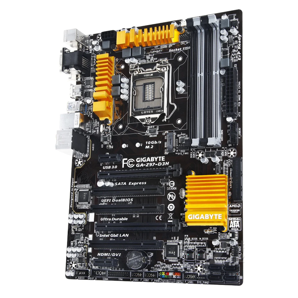 LGA 1150 DDR3 Z97 Gigabyte GA-Z97-D3H оригинальная материнская плата USB3.0 Z97-D3H настольная материнская плата SATA3