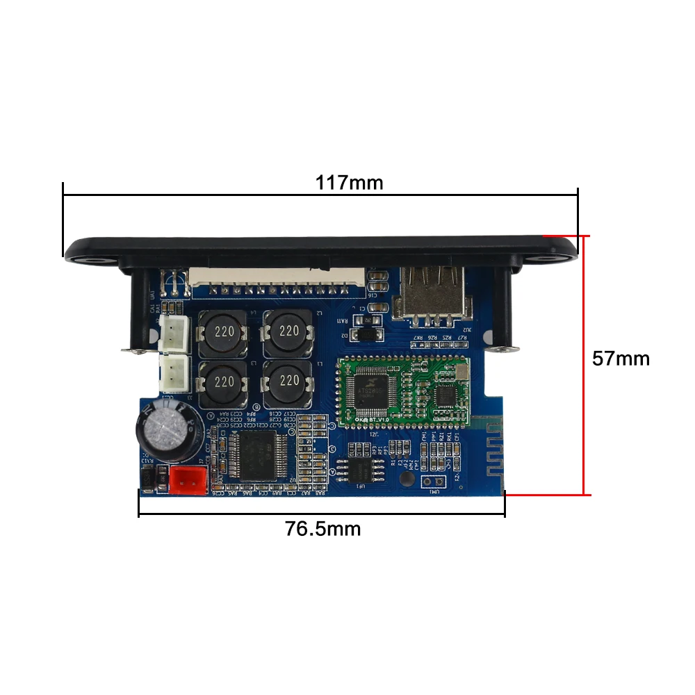 TDA7492P 25 Вт+ 25 Вт Bluetooth усилитель доска+ MP3 декодер доска WAV APE без потерь аудио USB TF AUX DC12V-24V